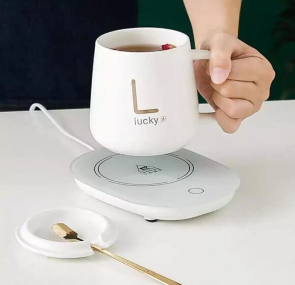 Taza De Cerámica Con Base Eléctrica Para Calentar - Imagen 5