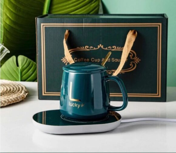 Taza De Cerámica Con Base Eléctrica Para Calentar - Imagen 6
