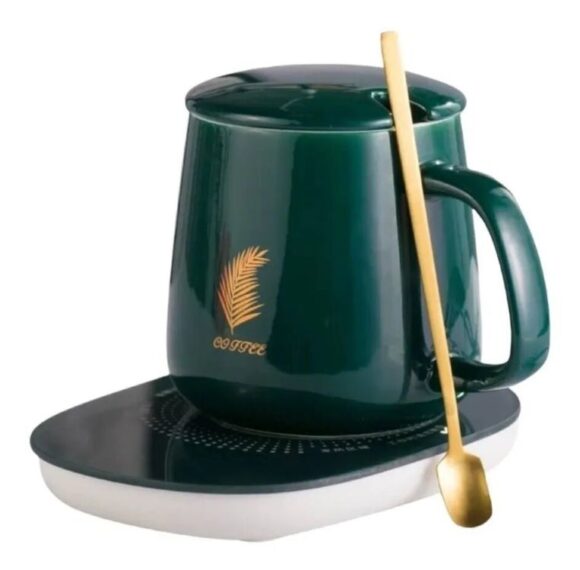 Taza De Cerámica Con Base Eléctrica Para Calentar - Imagen 7