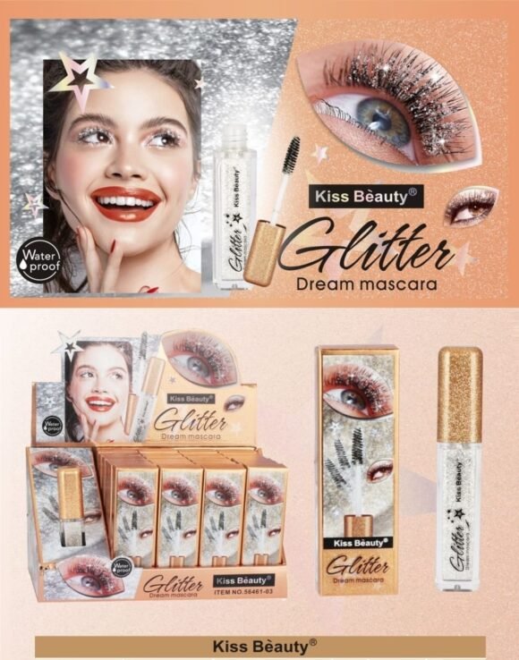 Mascara Pestañas Glitter - Kiss Beauty - Imagen 3