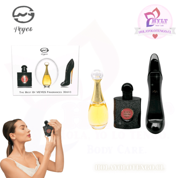 Set 3 Perfumes Miniatura Dama - Veyes®