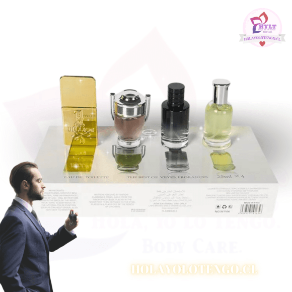 Set 4 Mini Perfumes Varón