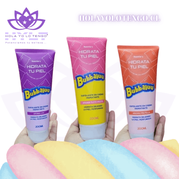 Exfoliante De Dulce Bubbaluu En Crema Hidratante 200 Ml. - Imagen 2