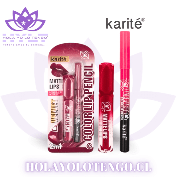 Lip Gloss + Delineador De Labios Madera - Karité® - Imagen 2