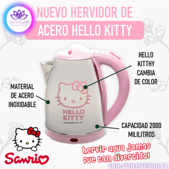 Hervidor Hello Kitty 2 Litros Original - Hello Kitty® By Sanrio® - Imagen 2